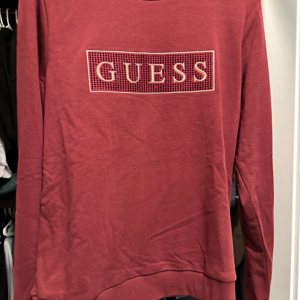 Guess sweatshirt. Rhinestone detailing - Picture 3 of 3
